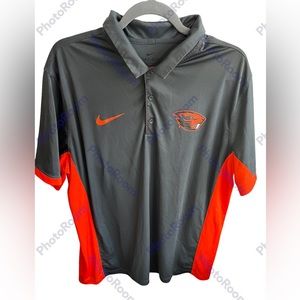 Nike Oregon State University Beavers DriFit Polo Shirt Size XL
